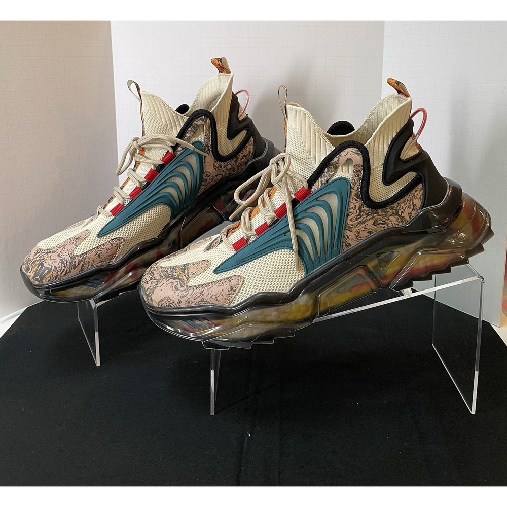 Cyberpunk Techwear Inspired Graffiti Blade Men's Running Shoes EU 45 US 11.5-12 - Picture 2 of 10
